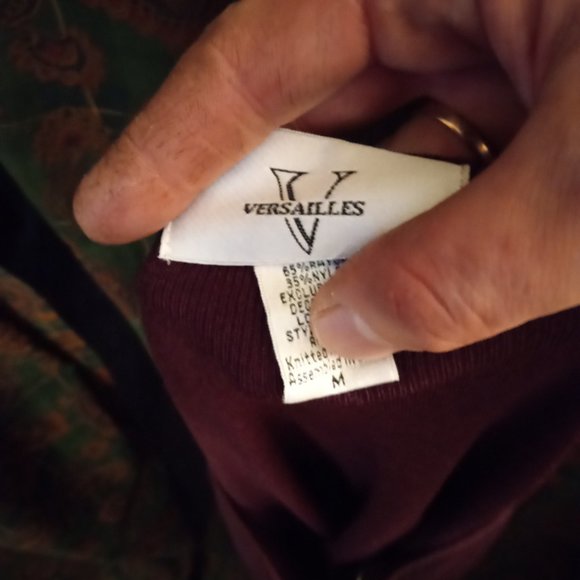 Versailles Grommet Bell-Sleeve Long Sleeve Top Blouse Shirt Size M - Picture 9 of 10